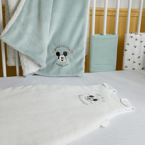 Babyfilt Nyfödd 75x100 cm i Polyester Mickey God Morgon