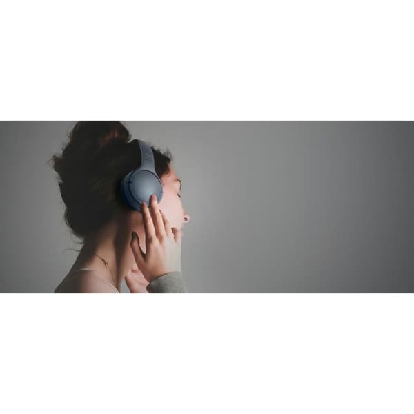 Bluetooth-hörlurar - MUSE - Modell Muse Blå - Inbyggd Mikrofon - 45h Batteritid - Handsfree