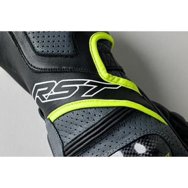 RST Flucrum CE sommar motorcykelhandskar - fluorescerande gula - Storlek 10