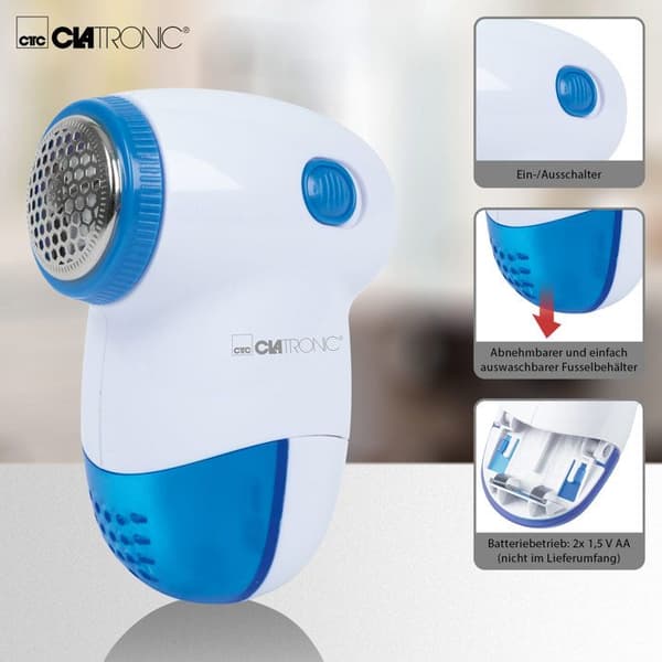Clatronic TC 3758 Luddtrimmer 1 st Vit-Blå