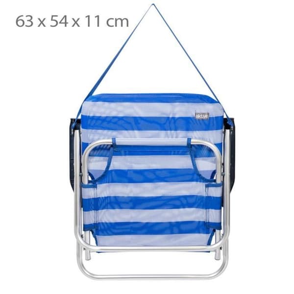 Solstol - Aktive - Marinera - Aluminium - Textilene - 55x35x72 cm