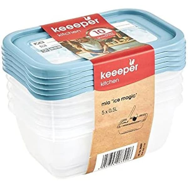Frysboxar - keeper - Mia Magic Ice - 5 x 500 ml - Rewritable - Nordic Blue