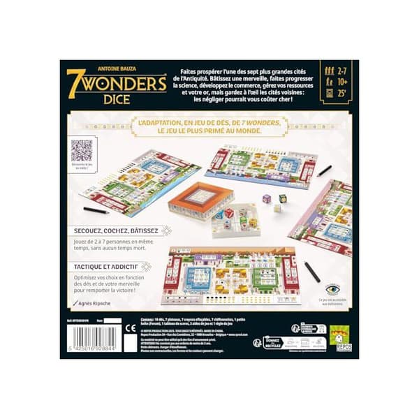 7 Underverk versionen av Des - ASMODEE - REP7WD01FR - Blå - Från 5 år