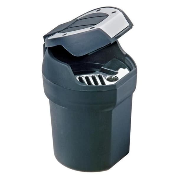 Storformat askkopp - Svart och aluminium