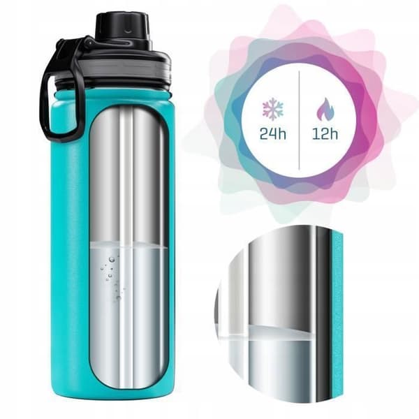 Isolerande Kåsa - WESSPER - ActiveMax Steeline - Rostfritt Stål - 500ml - 3 Korkar