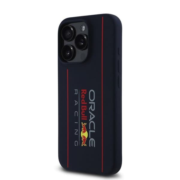 Mobilskal - RED BULL RACING - iPhone 16 Pro Max - Silikon - Översize vertikallogga - Robust