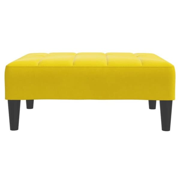 Repose pied gul 77x55x31 cm sammet