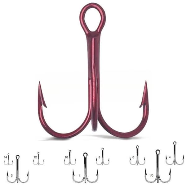 TRIPLE PREDATOR HOOK VMC VANADIUM ROUND 8540 - SVART (10 - N°6)