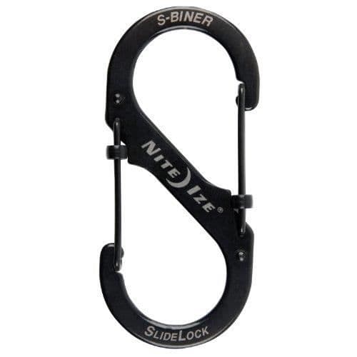Niteize Slidelock S-Biner #4 - svart