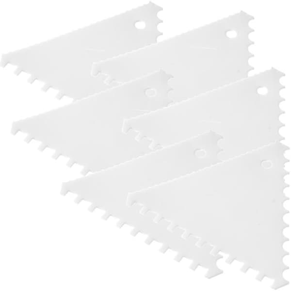 Godis skrapa med triangulära tänder, kam med breda tänder - set om 6 - HENDI 554203