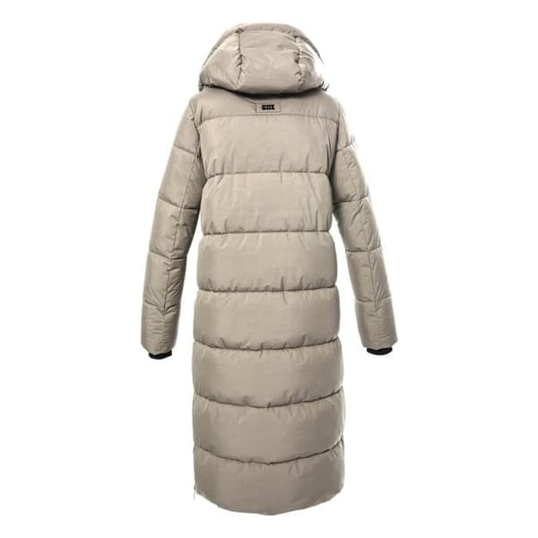 Lång quiltad jacka för kvinnor Killtec GW 50 CT - ljusbeige