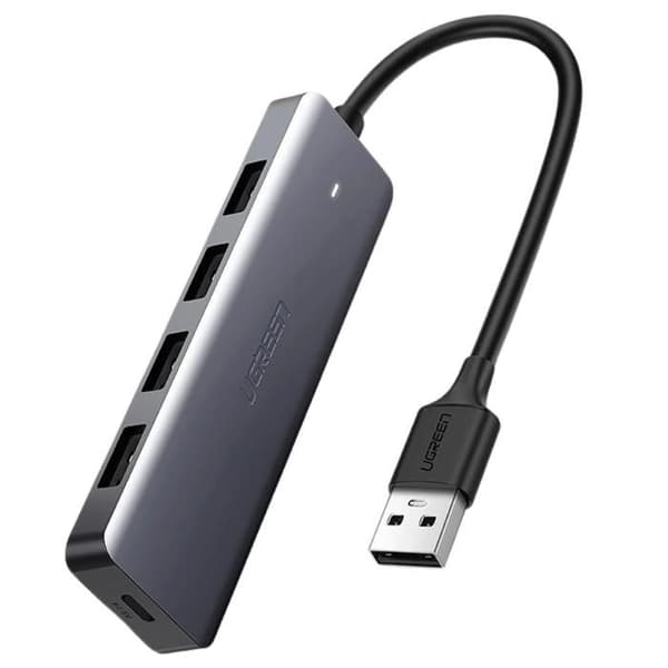 USB-hubb - UGREEN - 4 portar - USB 3.2 Gen 1 - Micro USB strömingång - Överföring 5 Gbit/s