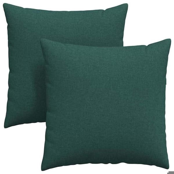 vidaXL Soffkuddar 2 st Mörkgrön 80 x 80 cm tyg 42014045