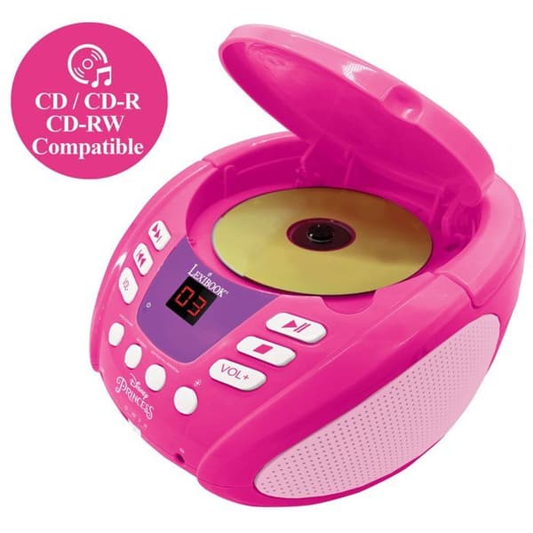 Disney Princess Bluetooth CD-spelare med ljuseffekter