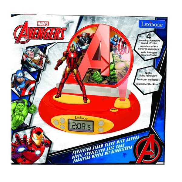Avengers väckarklocka med Iron Man i 3D