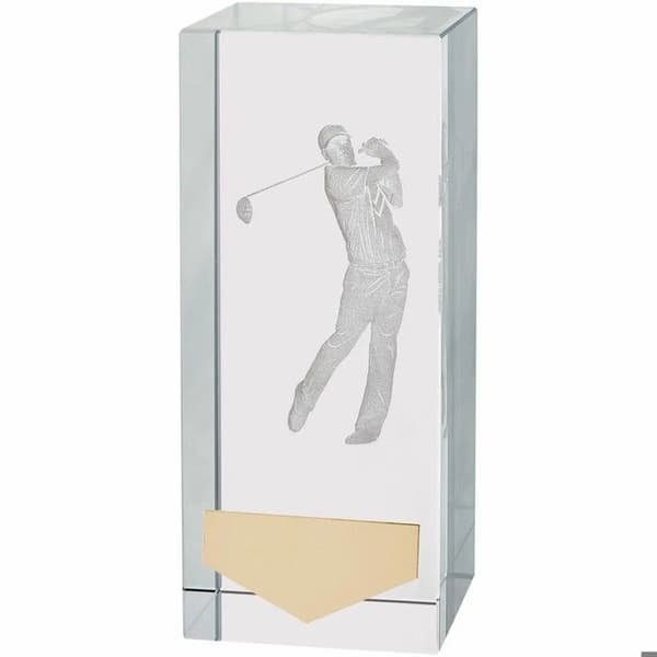 Kristallgolfbollstrofé Longridge Inverness 3D