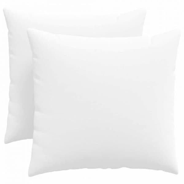Coussin Vidaxl Soffkuddar 2 st Vit 50 x 50 cm tyg