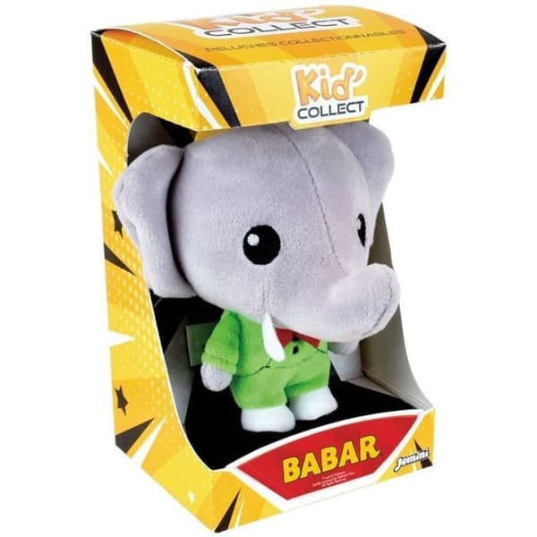 Samlarplush elekfant - JEMINI - BABAR - Kid'collect +/- 13 cm