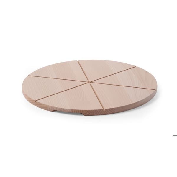 Pizzaställ - HENDI - Bokträ - Spår 6 delar - Brun