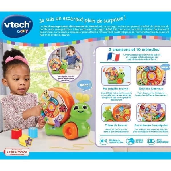 VTECH ROULI-ESCARGOT MAXI UPPTÄCKTER