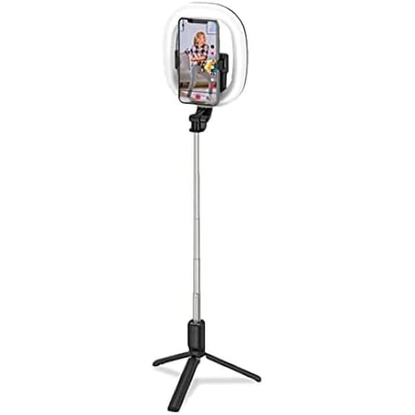 Selfie Pole & BT Tripod with Light Ring 15 cm - CELLY