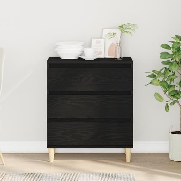 Buffé Noir Ek 60x35x70 cm Ingenjörsträ