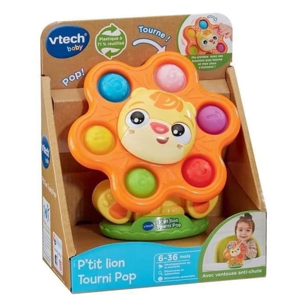 VTECH P'TIT LION TOURNI POP (ÅTERANVÄND PLAST)