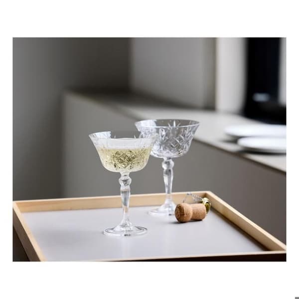 Champagneglas - MORSØ - Morsø Melodia - Set om 4 - Raffinerat mönster - Diskmaskinssäker