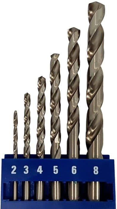 Fischer borr - 536602 - Plastlåda med 6 HSS-G 2-8 EXTRA bits