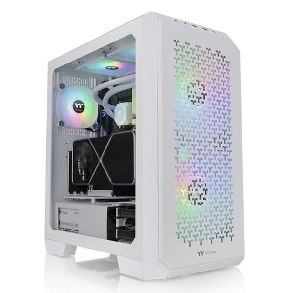 PC Chassi - Thermaltake - View 300 MX ARGB - Midi Tower - Vit - 2 Fläktar 200 mm
