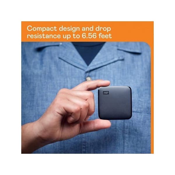 WD Elements SE 1 TB Extern hårddisk SSD 2.5 USB 3.0 Svart WDBAYN0010BBK-WESN