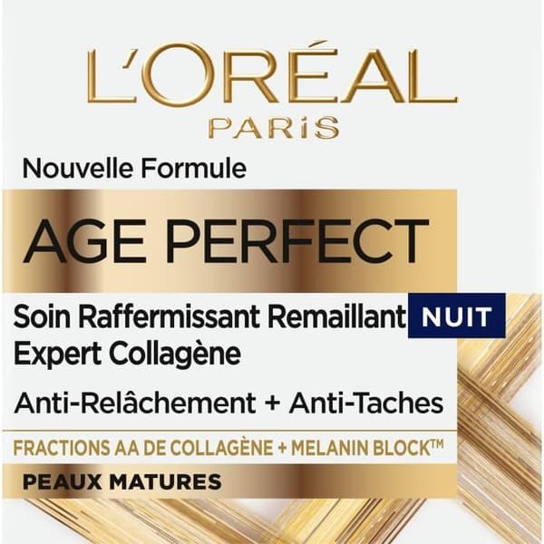 Nattkräm Age Perfect Ny Formel L'OREAL PARIS - Mogen hud - 50 ml