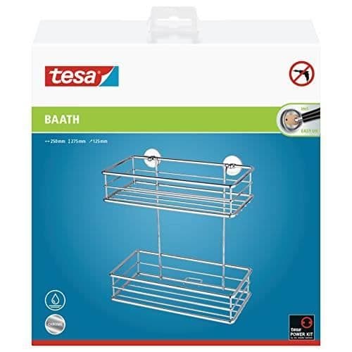 Tesa Baath 2-korgar krommetallhylla - ingen borrteknik