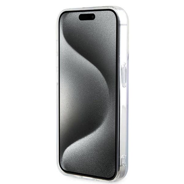 Coque Guess IML Iridescent MagSafe för iPhone 15 Pro Max - Lila