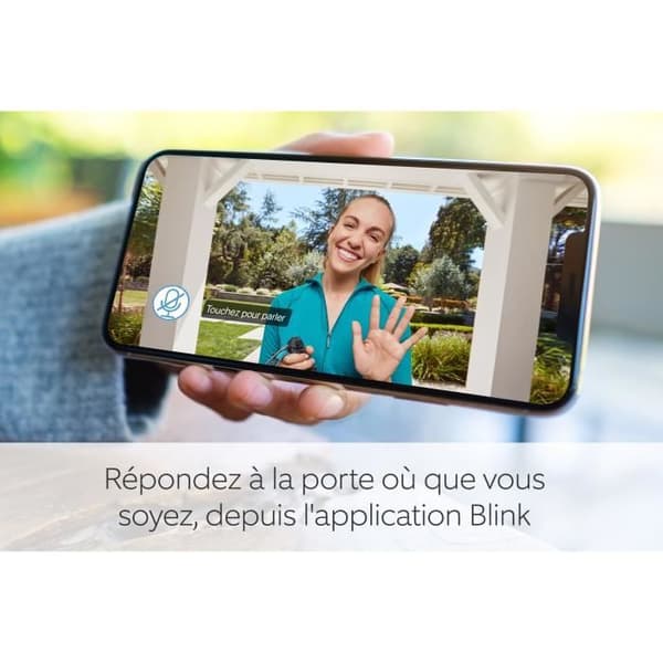 Ansluten dörrklocka - BLINK - Videodörrklocka - Svart