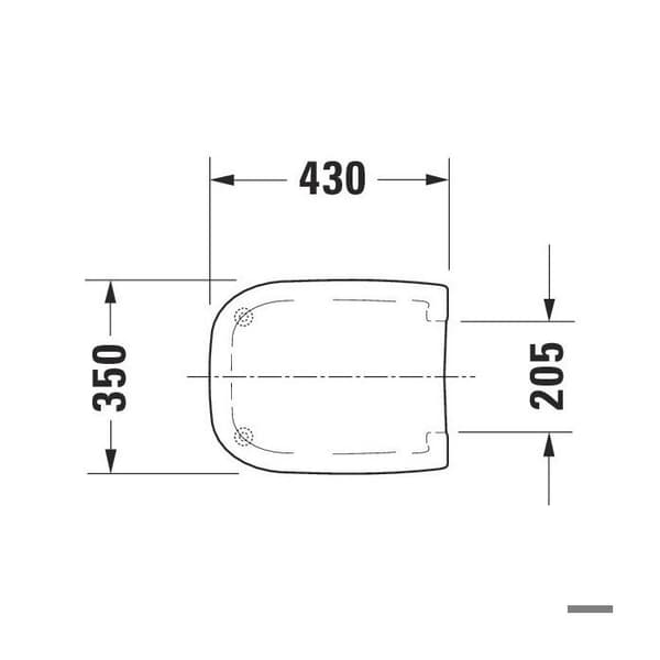 Standard toalettsits D-CODE Compact - DURAVIT - 67310099