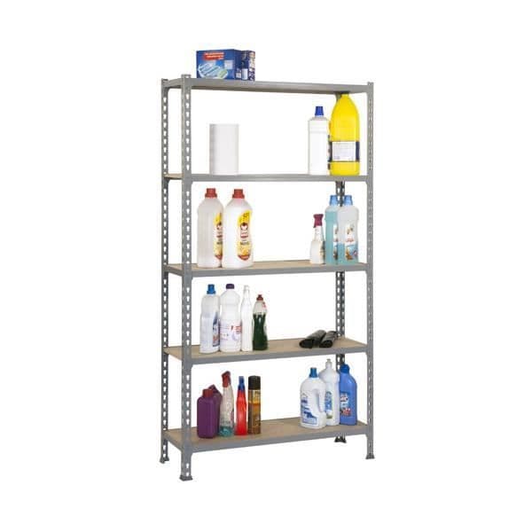 Kit Maderclick Plus - Simonrack - Kontor - Grå-Trä - 2000x1000x400mm - Lätt montering