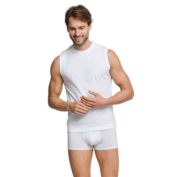 SCHIESSER Kroppströja Herr - ,Förpackning med 4,4PACK T-shirt 0/0