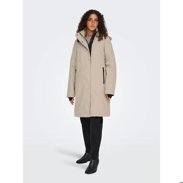 Kvinna Manteau Only Kara - humus