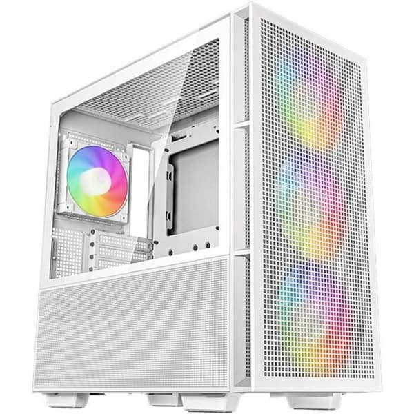 PC-fodral utan strömförsörjning - DEEPCOOL CH560 (Vit) - Medium torn - E-ATX-format - A-RGB-fläktar