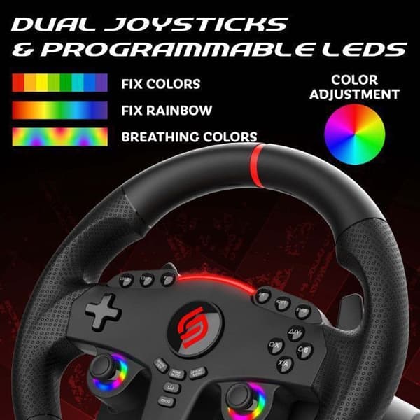 Volant gaming - SUBSONIC - Dubbel joystick LED - PS4 PC Switch Switch 2 Xbox One Xbox Series