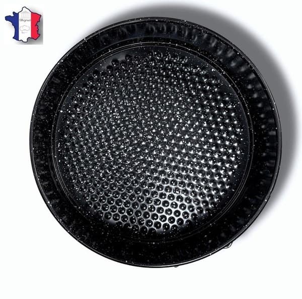 Rund tårtaform - CFLAGRANT - 2i1 - Diameter 24 cm - Kolstål - 2 utbytbara bottnar