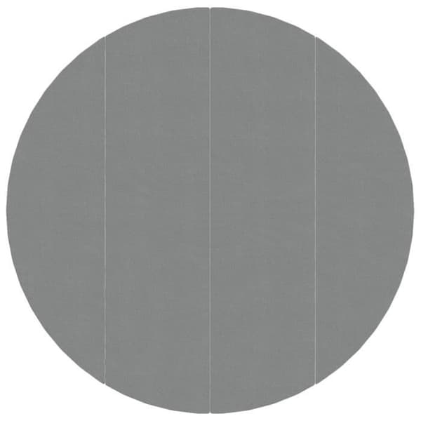 vidaXL Ljusgrå Poolöverdrag Ø428 cm Polyester Geotextil 94227