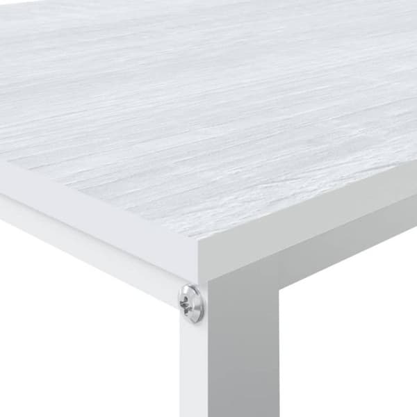 vidaXL Datorbord Vit 110x60x73 cm Agglomerat 30201
