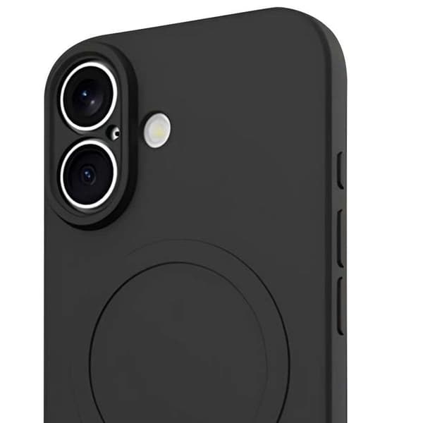MagSafe-skal - JUST IN CASE - iPhone 17 - Slitstark TPU - Höjda kanter - Mikrofiberfoder