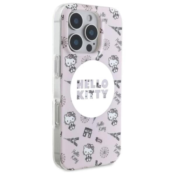 Mobilskal - HELLO KITTY - iPhone 16 Pro - MagSafe - IML - Parisisk mönster