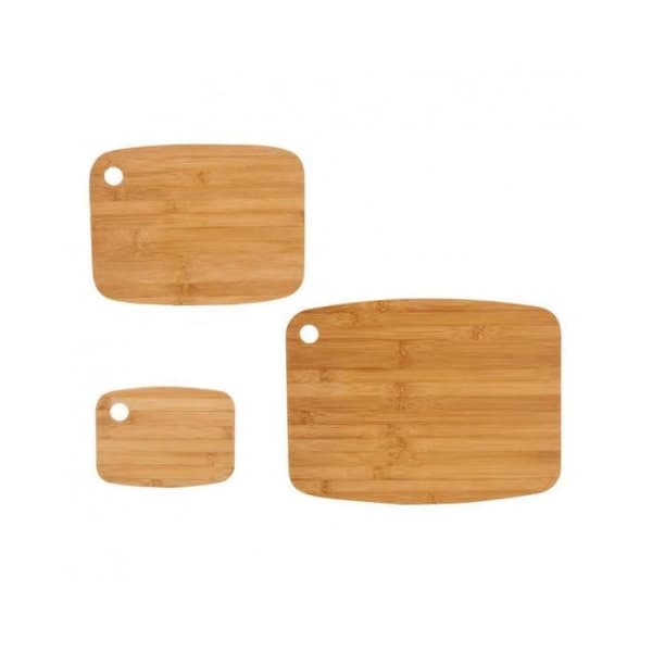 Köksset - Skärbräda Brun - 3 Delar - Bambu - Utan Allergener