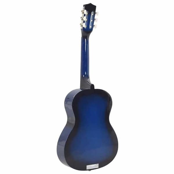 vidaXL klassisk gitarr för nybörjare och barn Blå 3/4 36"