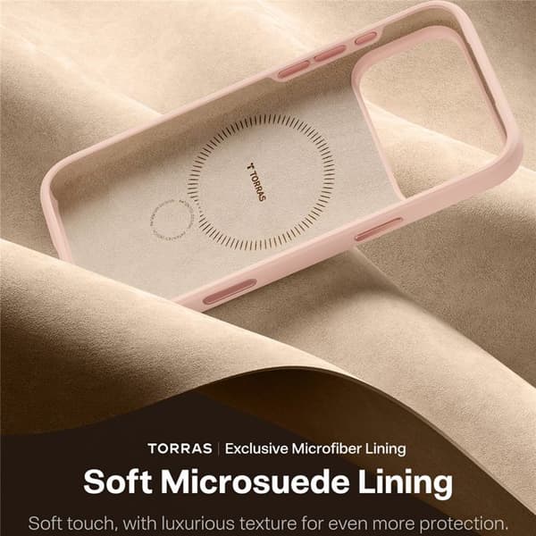 Coque Torras QPRO Silikonserie för iPhone 17 Pro - Rosa