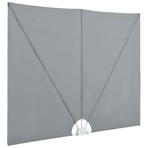 vidaXL Fällbart sidotak för terrass Grå 300 x 150 cm 44564